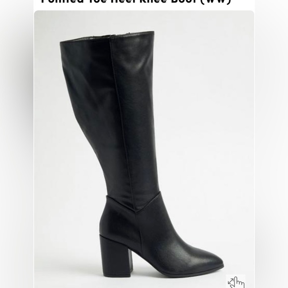 Torrid tall black extended (wide) calf black boots - Picture 7 of 8
